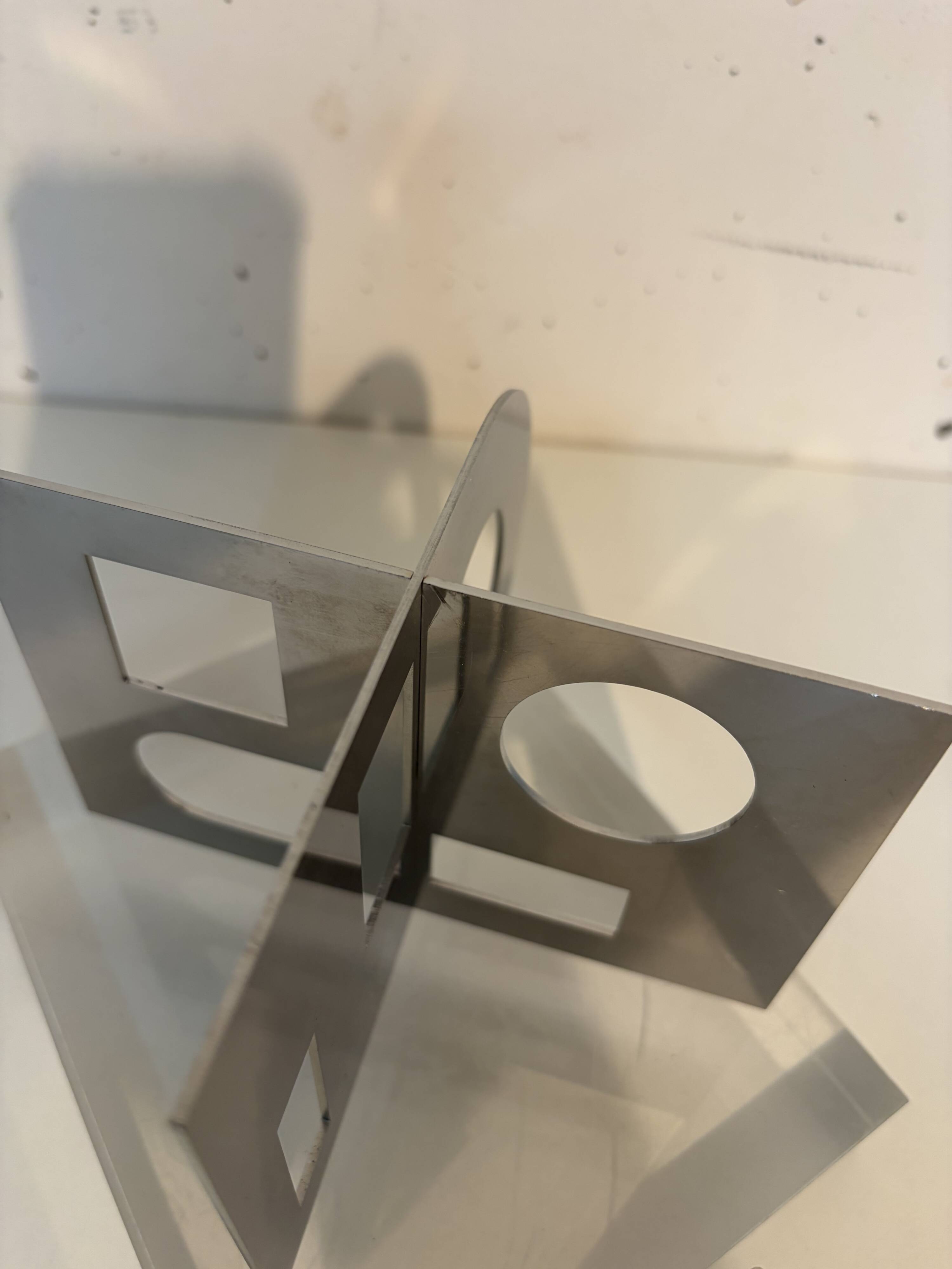 Minisculpture  Acier inoxydable de Nicolas Schöffer, 1969
