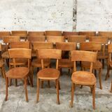 Set of 25 chairs Bistro Baumann bentwood year 1950 / 1960. vintage