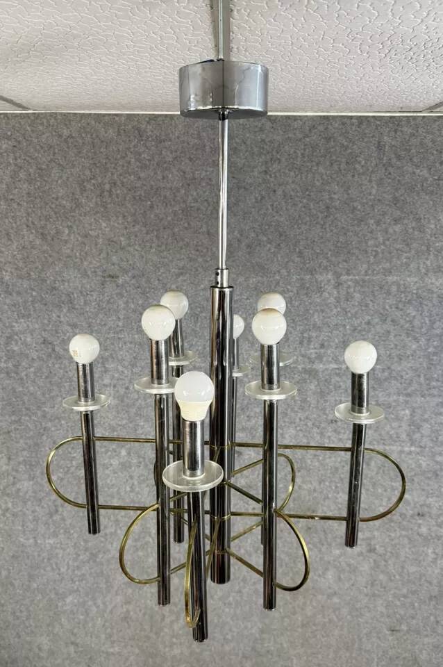 Sciolari (20th century): chandelier with eight lights