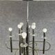 Sciolari (xxe siècle) : lustre à huit feux de lumière