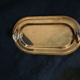 Rectangular dish in stainless steel louis style vintage swan head