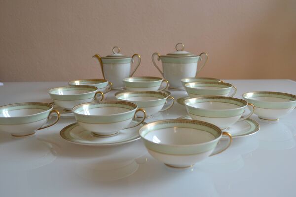 Service à thé ou à café porcelaine de Limoges A. Giraud & Brousseau 1940