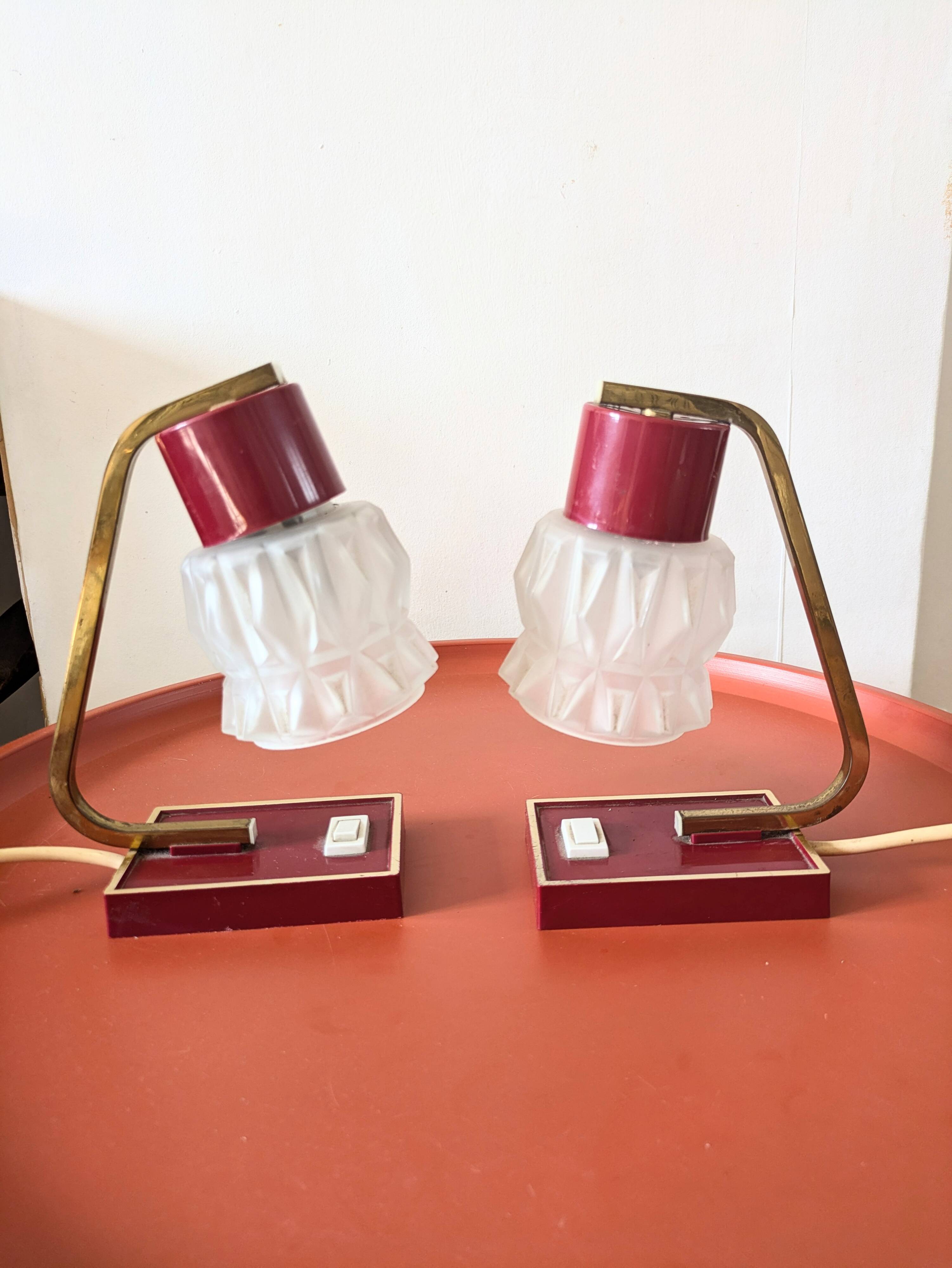 Pair of 50s designer lamps
