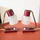 Paire de lampes design années 50