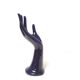 Hand ring or blue ceramic soliflore seventies