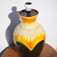 Vintage lamp stand, west Germany bay 6640 ceramic lamp foot, lamp base, pottery