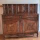 Provençal buffet with two bodies in solid walnut from the 18th century.