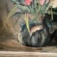Oil on isorel "the bouquet of gladioli" signed p. arata 20th century