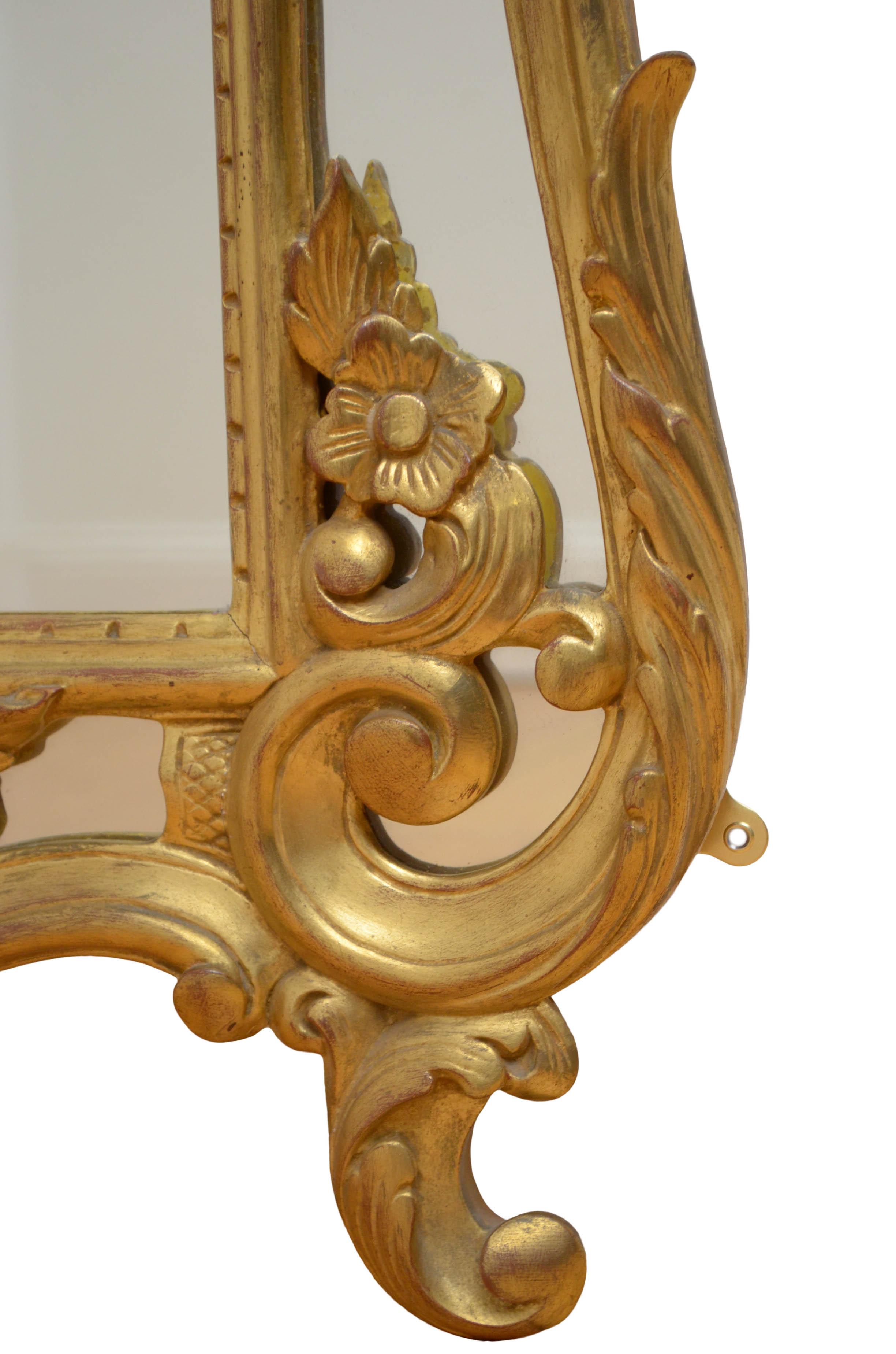 19th century giltwood wall mirror - 116x71cm