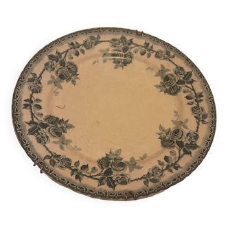 Assiette faience choisy le roy terre fer boulenger