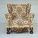 Fauteuil relax danois en tissu années 1950