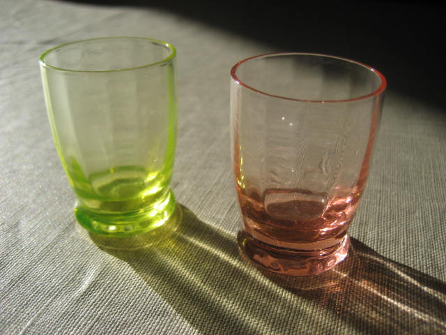 2 vintage liqueur glasses - Ouraline-