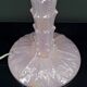 Lampe Palmier en céramique rose nacrée, Italie, circa 1960