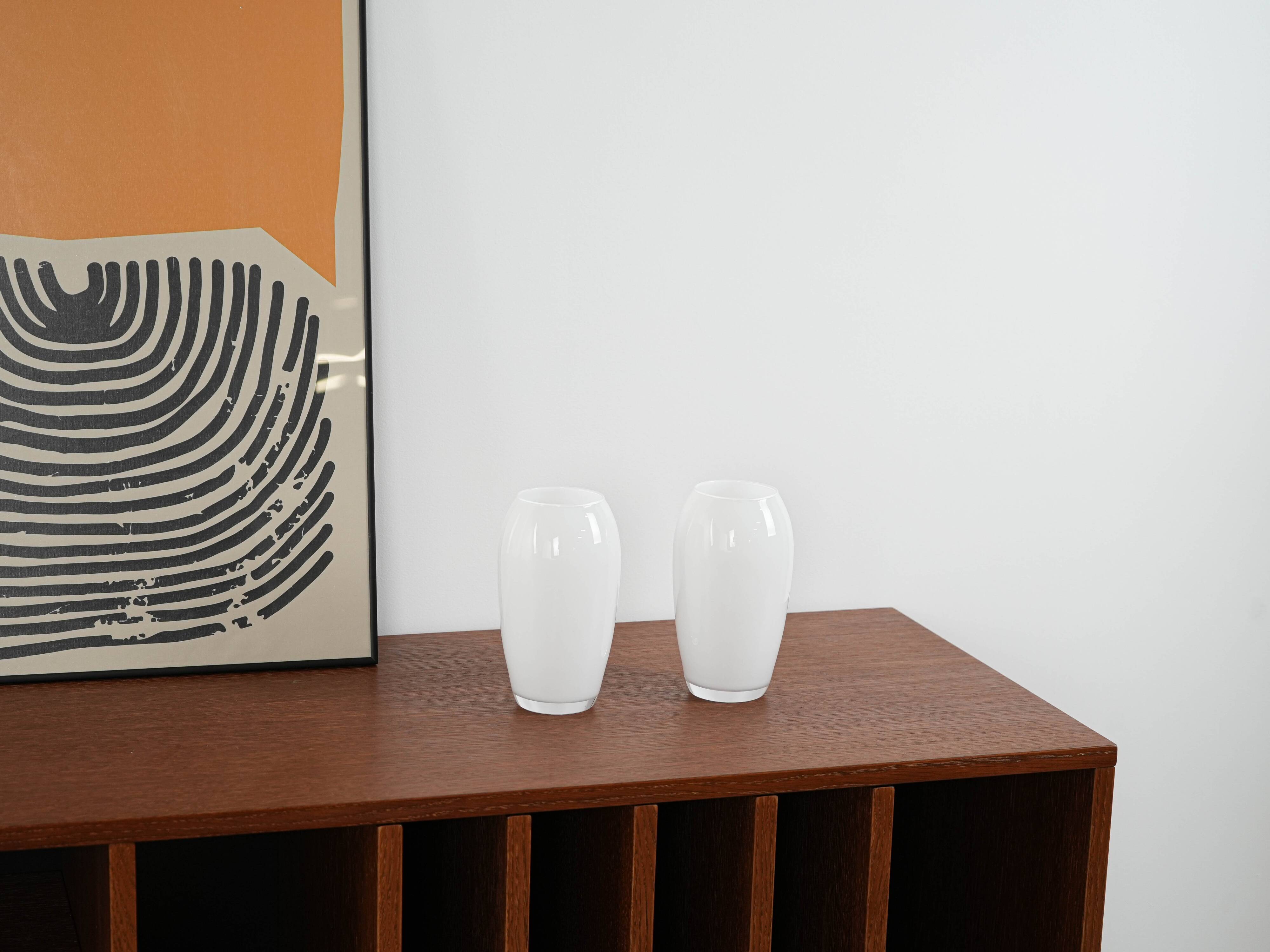 White vase, Danish design, 1970s, made in Denmark