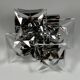 1960s 1970s Wall Sconce by Kinkeldey Lighting Germany in Glass & Chrome
