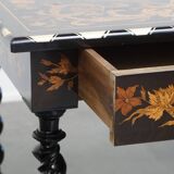 Antique 19th-Century Dutch Marquetry Table