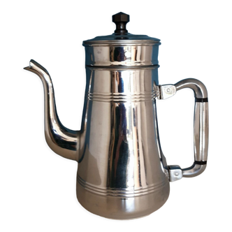 Cafetière en cuivre pur nickelé chrome Alsa