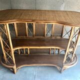Vintage rattan bar