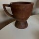 Midcentury Cubist XXXL Cup in West African Monoxyl Wood