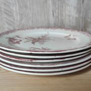 6 assiettes à dessert modèle Fontanges par Sarreguemines