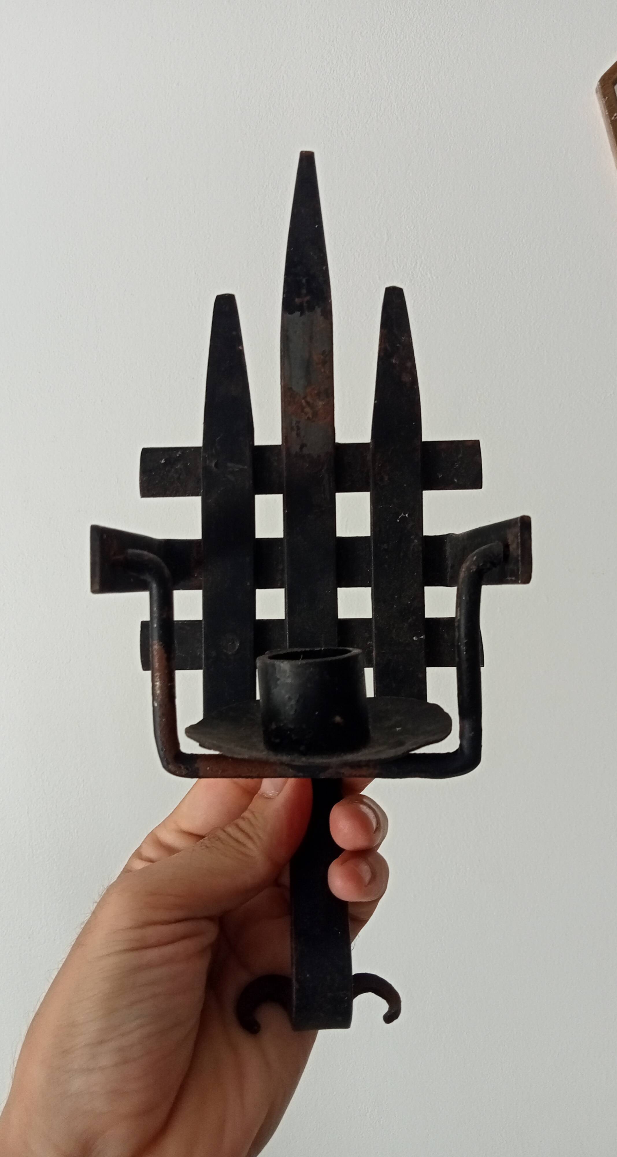 Vintage brutalist wall sconce