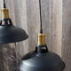 Pair of contemporary hanging Industrial style light