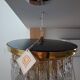 Murano Italy 1970s Wavy Crystal Cascade Chandelier