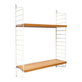 Mid-Century Modern White String Shelf from String Design Ab, Sweden, 1960s