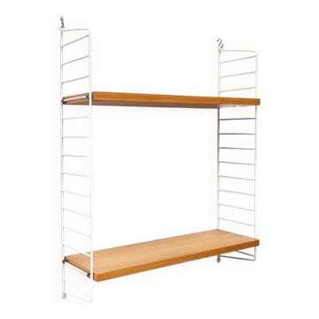 Mid-Century Modern White String Shelf from String Design Ab, Sweden, 1960s