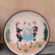 Duo d'assiettes murales ou plat danseurs traditionnels basques, par Aparicio