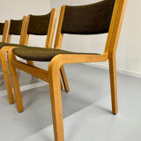 Set of 8 Thygesen and Sorensen / Magnus Olesen designer chairs from the 70s