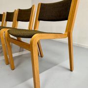 Set of 8 Thygesen and Sorensen / Magnus Olesen designer chairs from the 70s