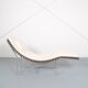 Chaise longue allemande à dossier en épine dorsale par Peter Strassl, années 70