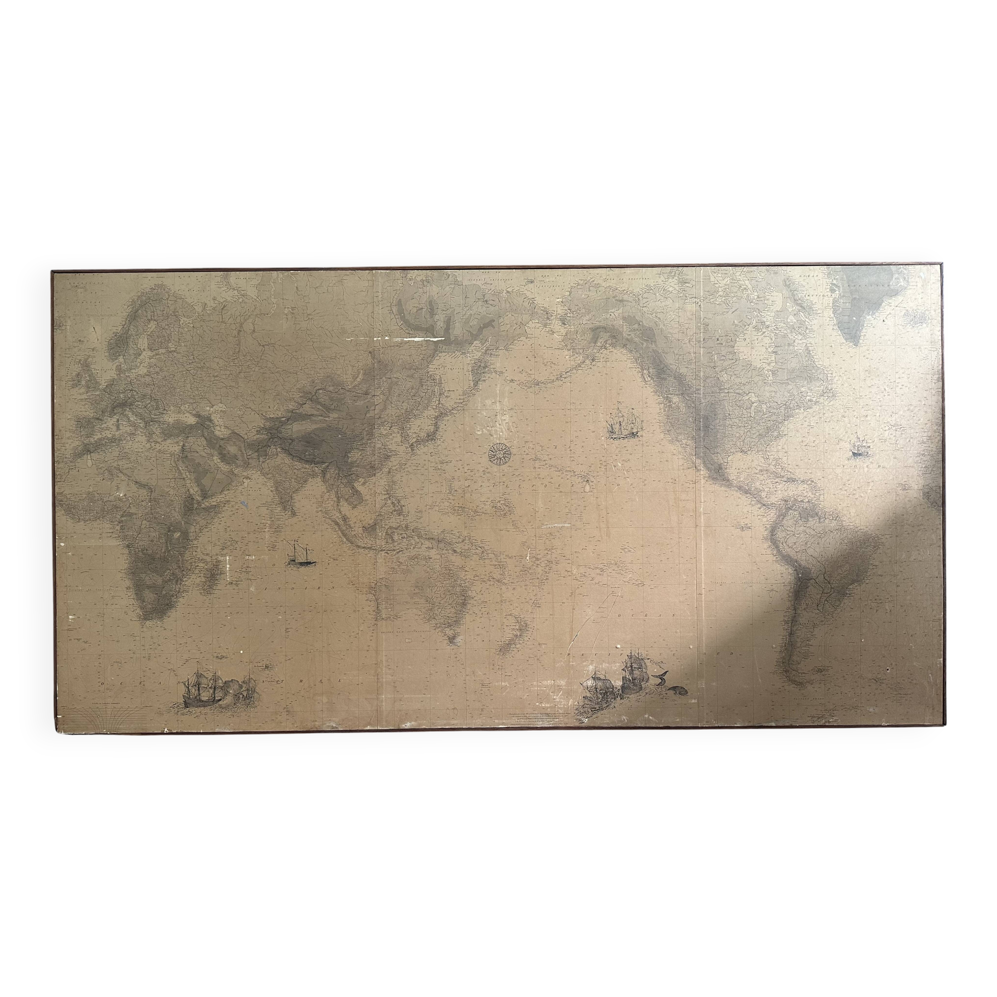 Planisphere of the naval hydrographic service