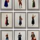 Lithographie costumes nationaux - Champagne