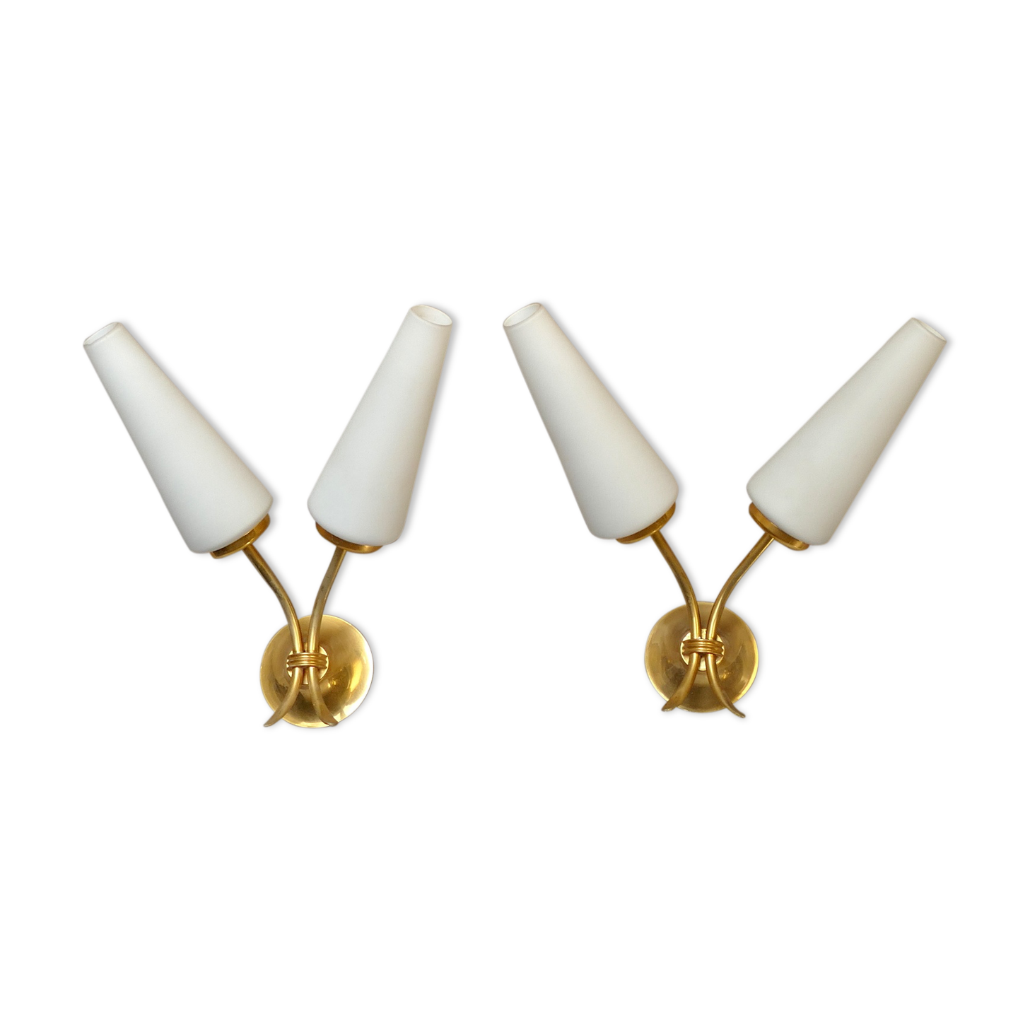 Pair of 2 lights of modernist style 1950