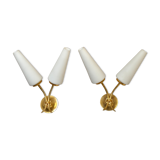 Pair of 2 lights of modernist style 1950