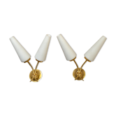 Pair of 2 lights of modernist style 1950