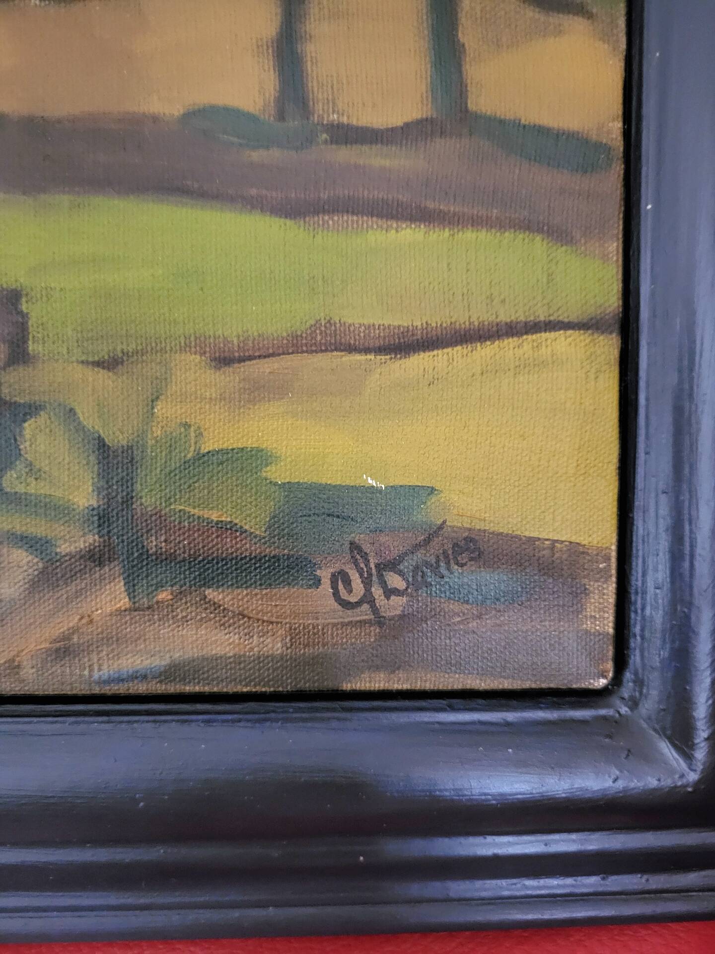 Tableau Oil on canvas Expressionism Catherine Jones-Davies "Pigeon"