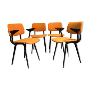 4 chaises Friso Kramer Revolt pour ahrendDe cirkel années 1960
