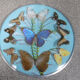 Vintage frame butterflies and silk threads - artefama - annees 50