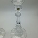 Pair of candlesticks in d'Arques crystal