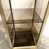 Console années 70 verre fumé