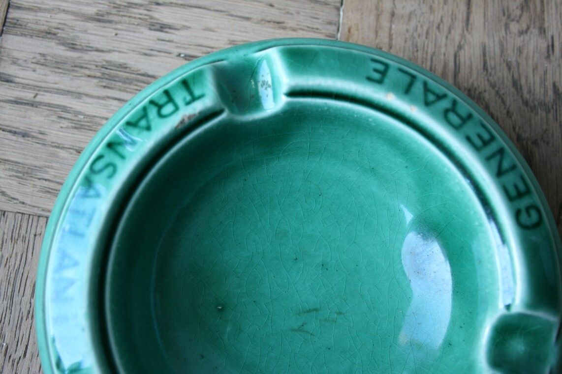 Green ashtray Compagnie Générale Transatlantique