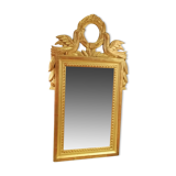 Mirror with gilded wood frame, dove decor