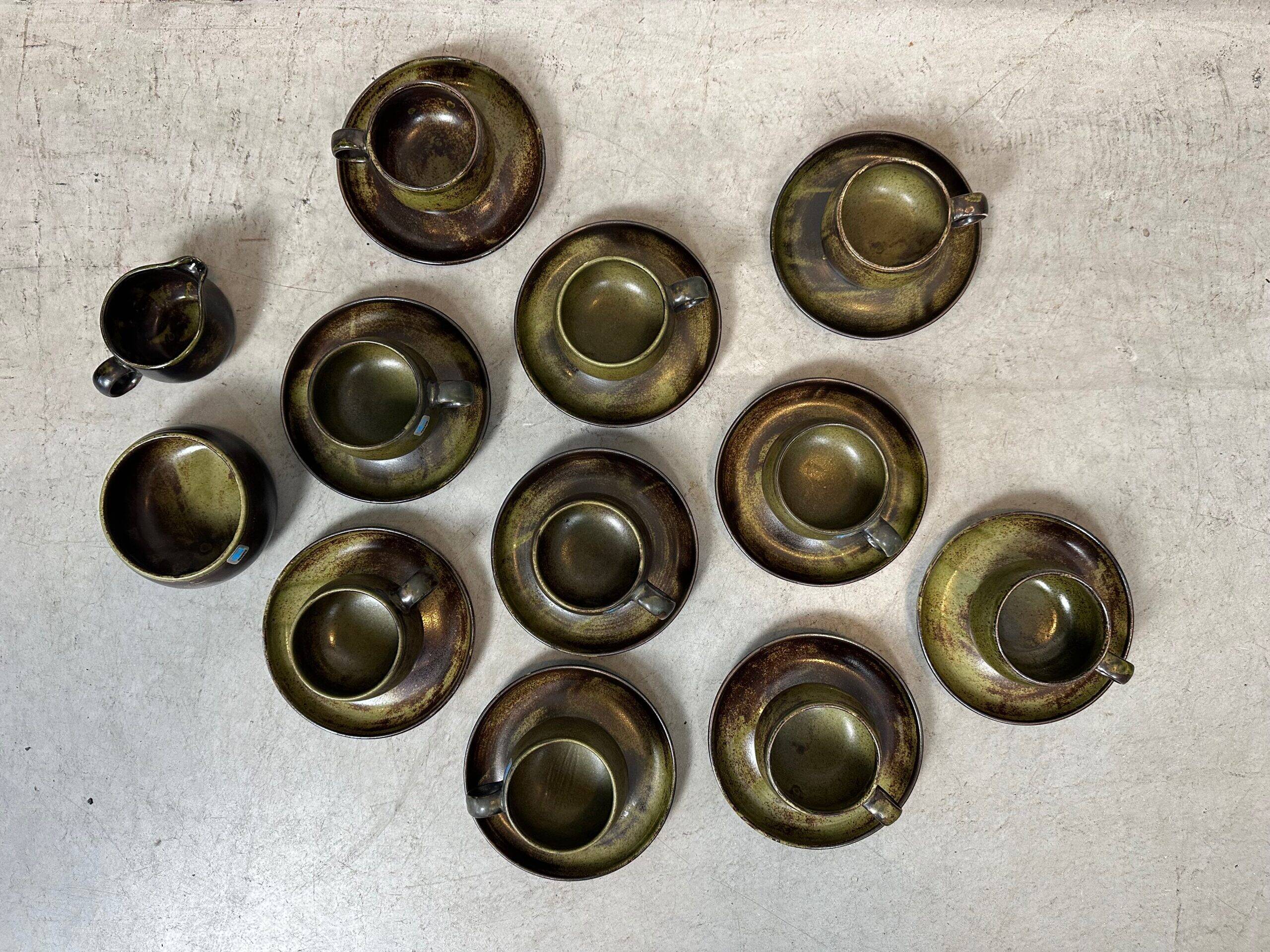 Service à café vintage de 22 pièces – Pentik (Norvège)