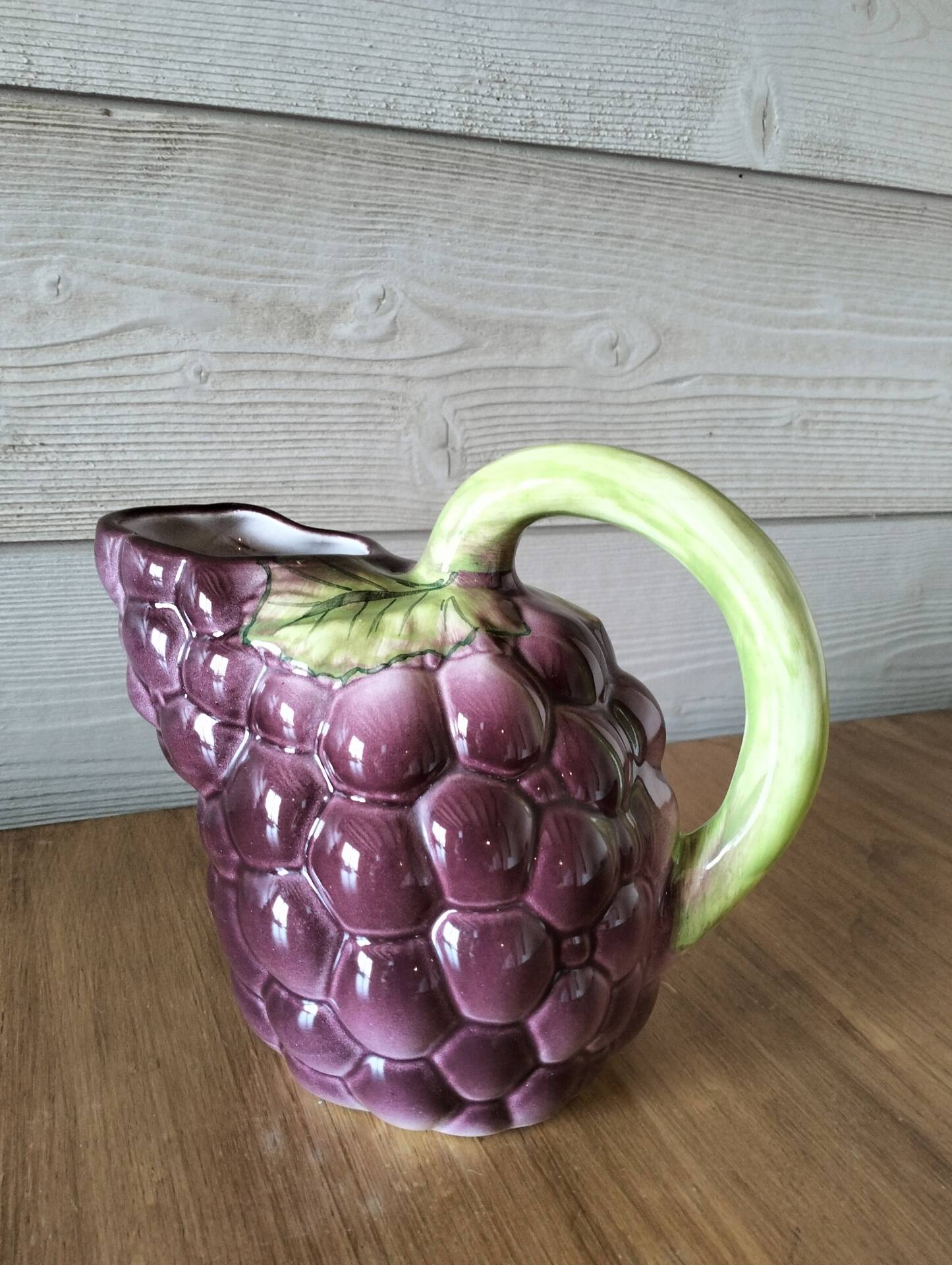 Jug, grape slipware