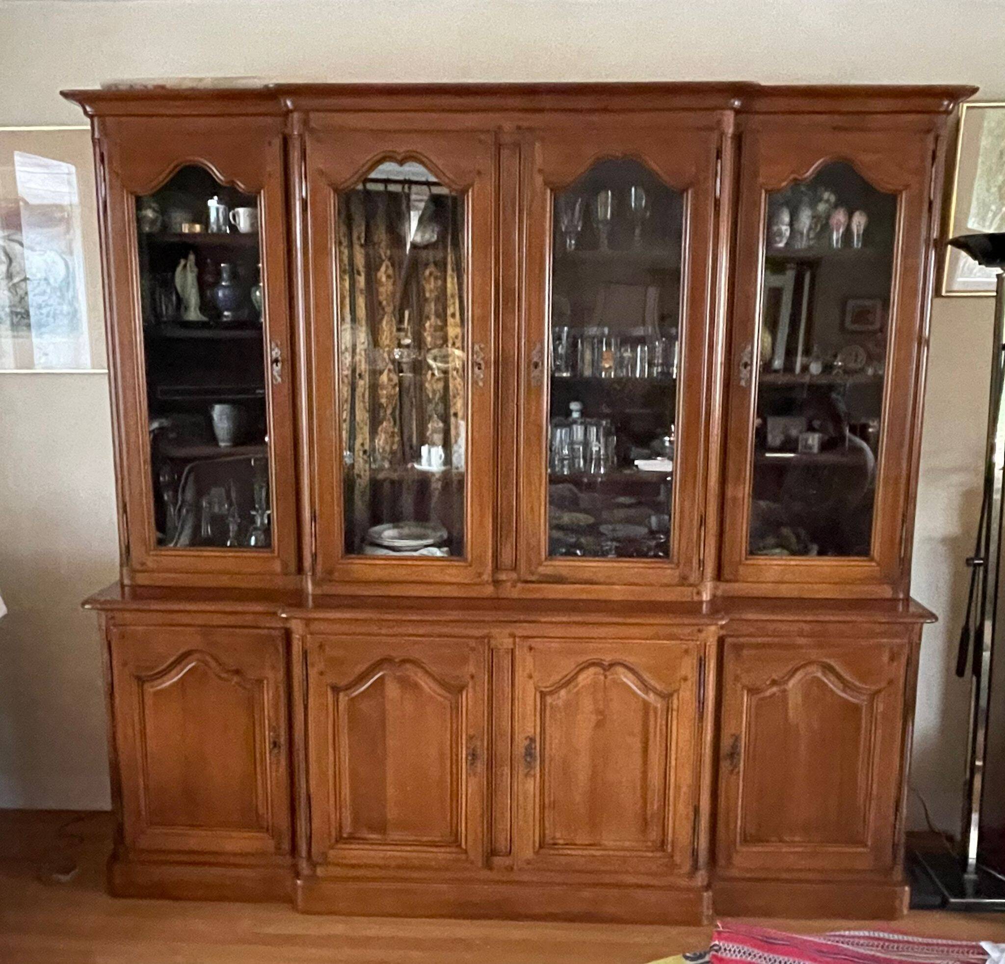 Roche Bobois Cherry Wood Display Cabinet