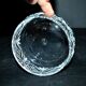 Saint-Louis bowl with whipped cream in cut crystal, signed.