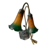 Antique table lamp Water lily